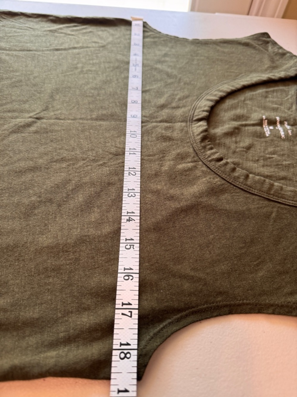 Banana Republic Malibu Tee Tank Olive Green Sleeveless Top Size M Soft - Picture 6 of 8